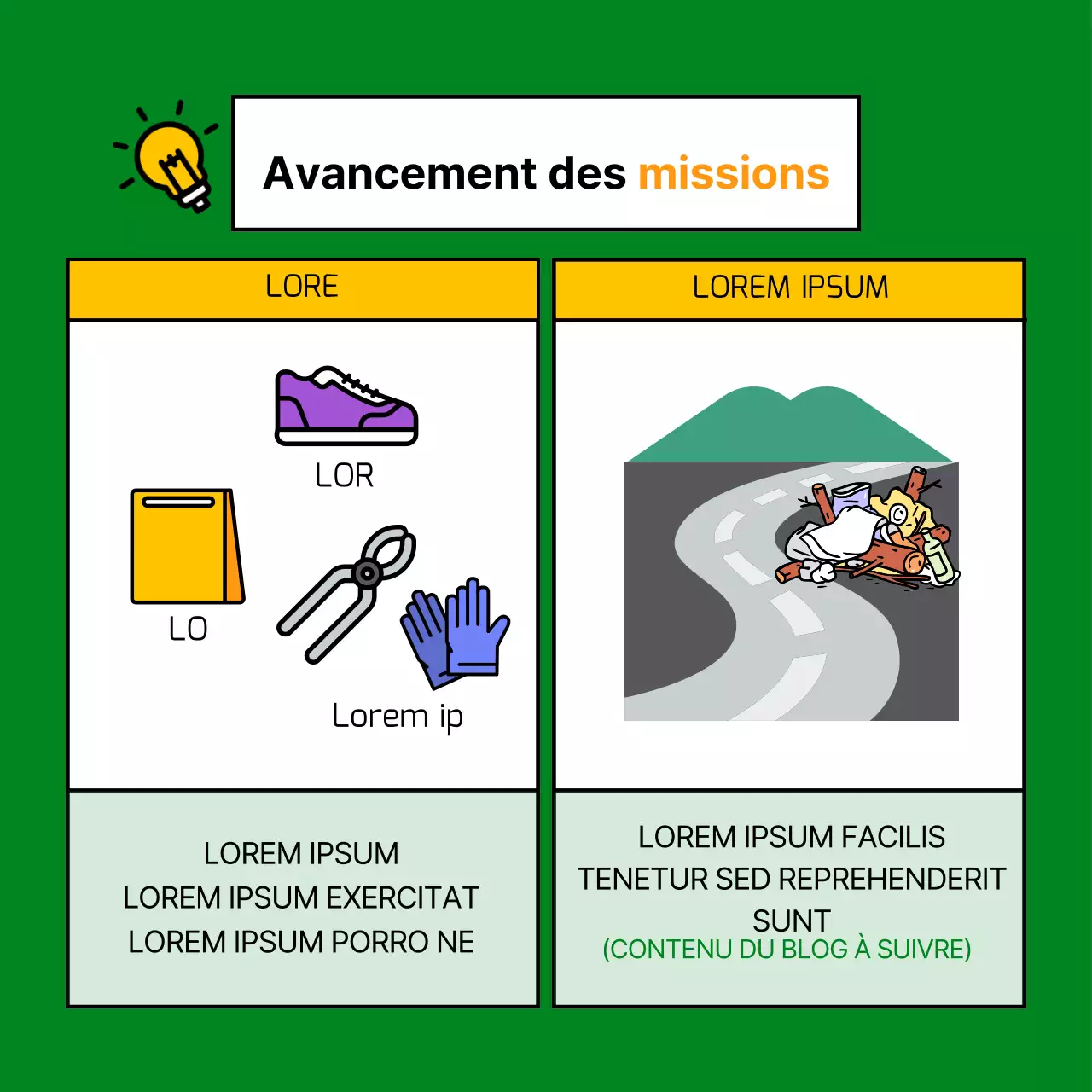 Carte de mission personnelle du Cute ClubNews Design