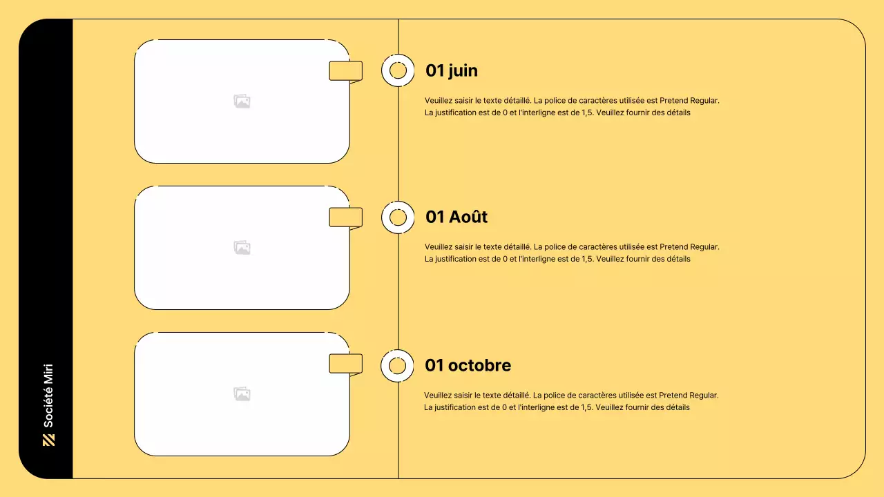 Illustration d'entreprise avec des lignes simples et la couleur jaune