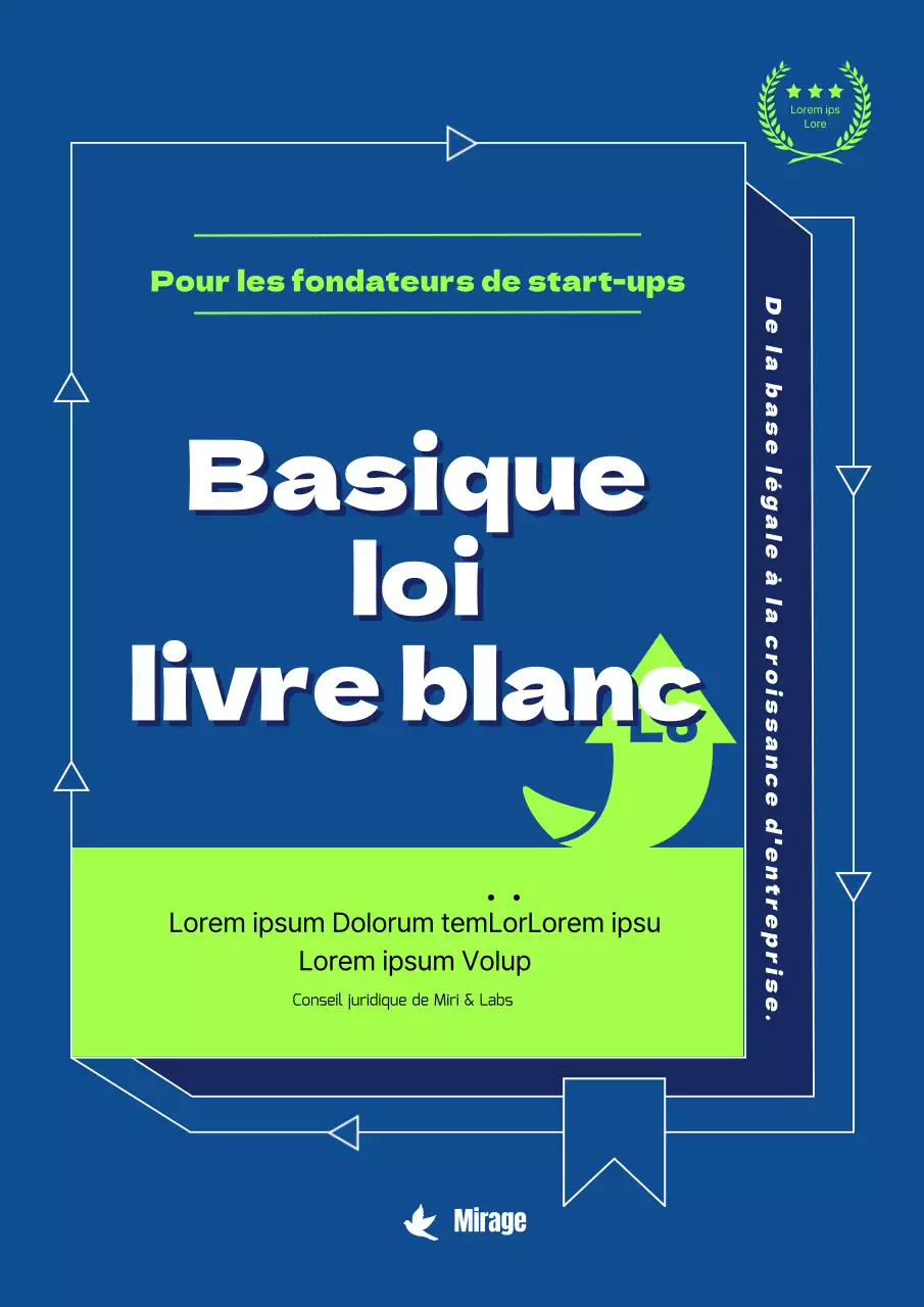 Lois de base pour la gestion d'une entreprise en phase de démarrage dans le concept de l'encyclopédie bleue