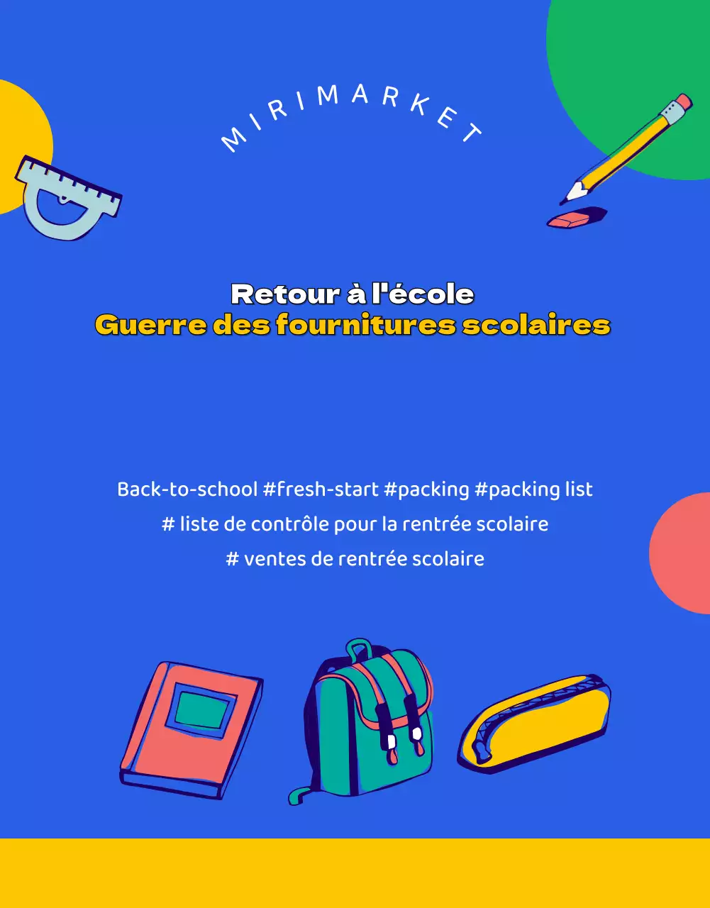 Un tour d'horizon coloré et illustré de nos articles préférés pour la rentrée scolaire.