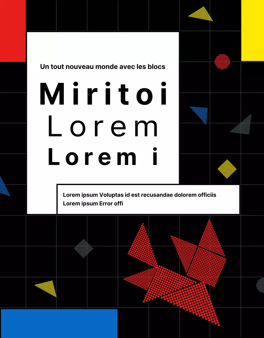 Promouvoir la Journée de l'enfance avec une grille de couleurs rétro