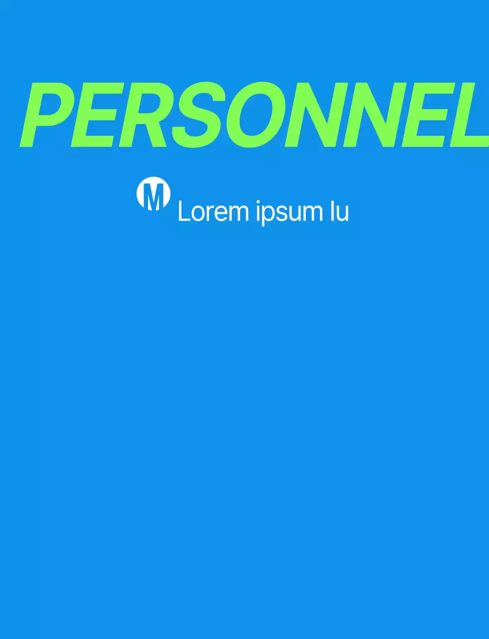 Gilet simple bleu-vert pour le personnel du salon de l'emploi