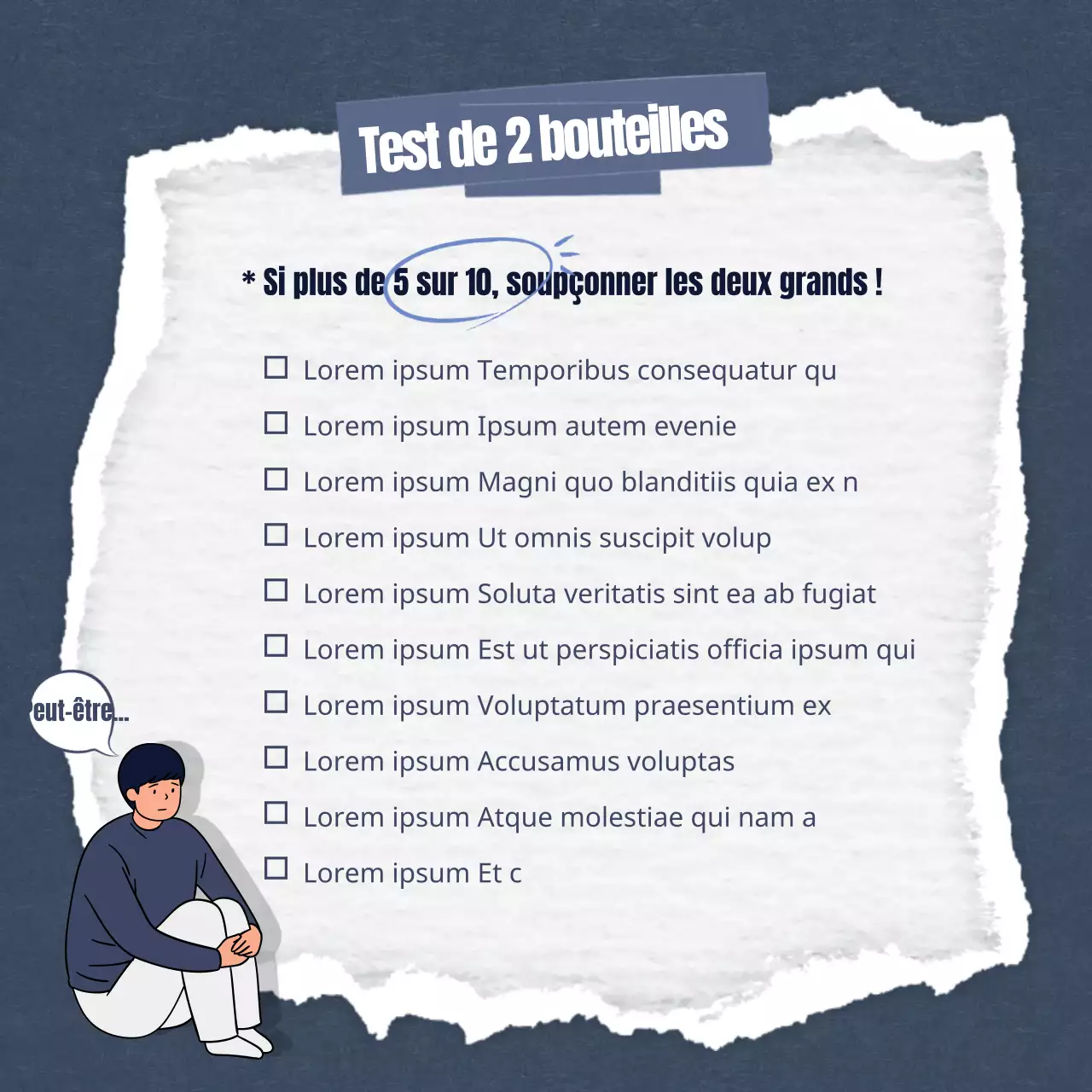 Promouvoir un centre de conseil minimaliste, bleu marine et gris, deux par deux.