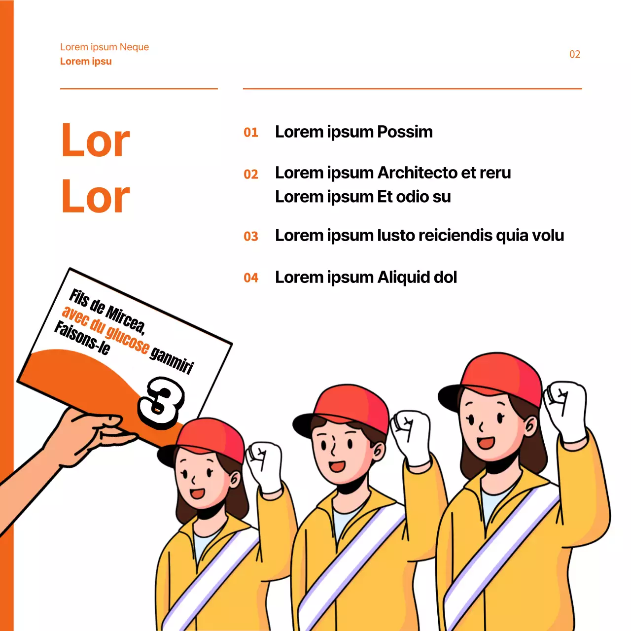 Emplois d'agents d'assistance électorale surlignés en orange