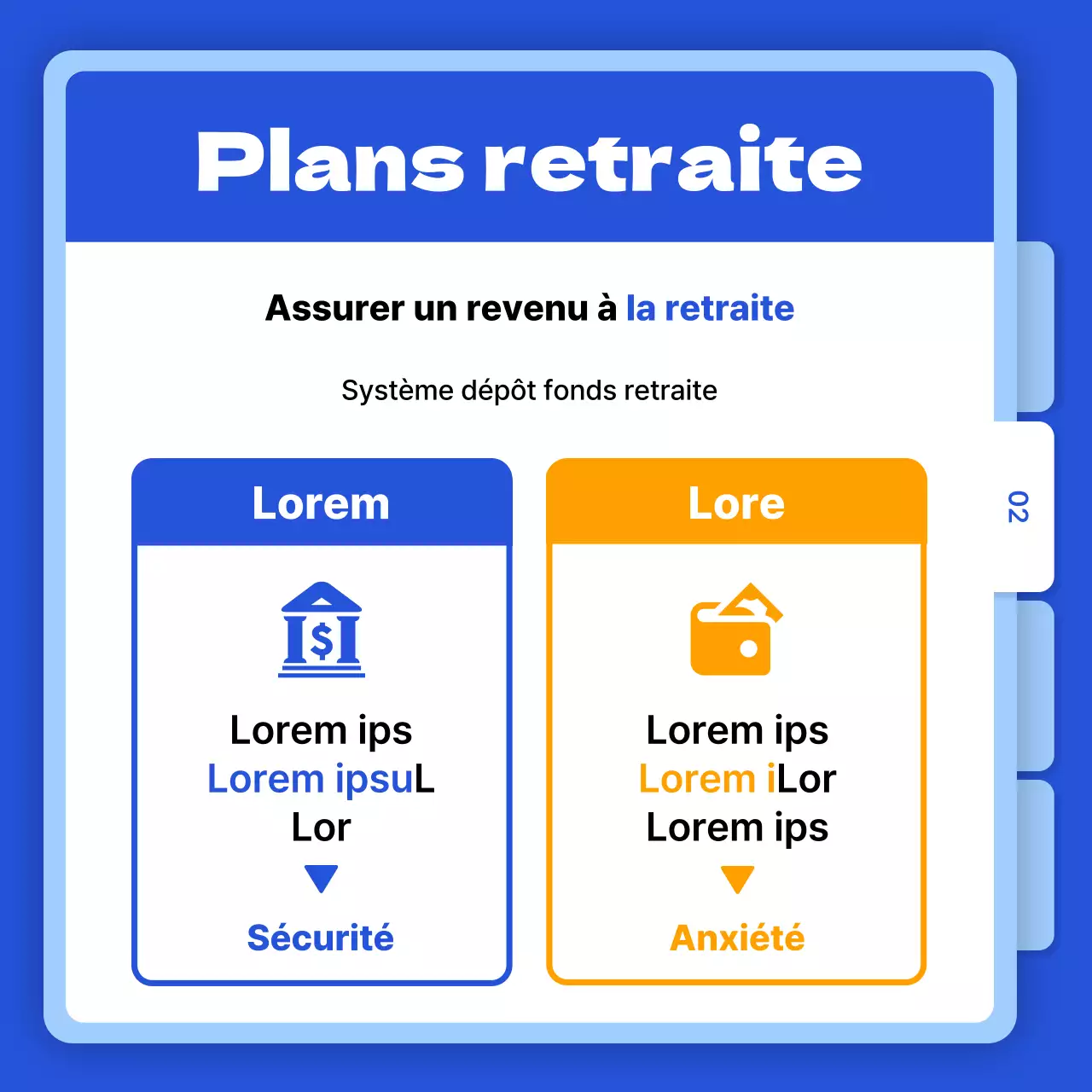 Carte de financement des pensions de retraite - Nouvelles sur le thème des dossiers bleus