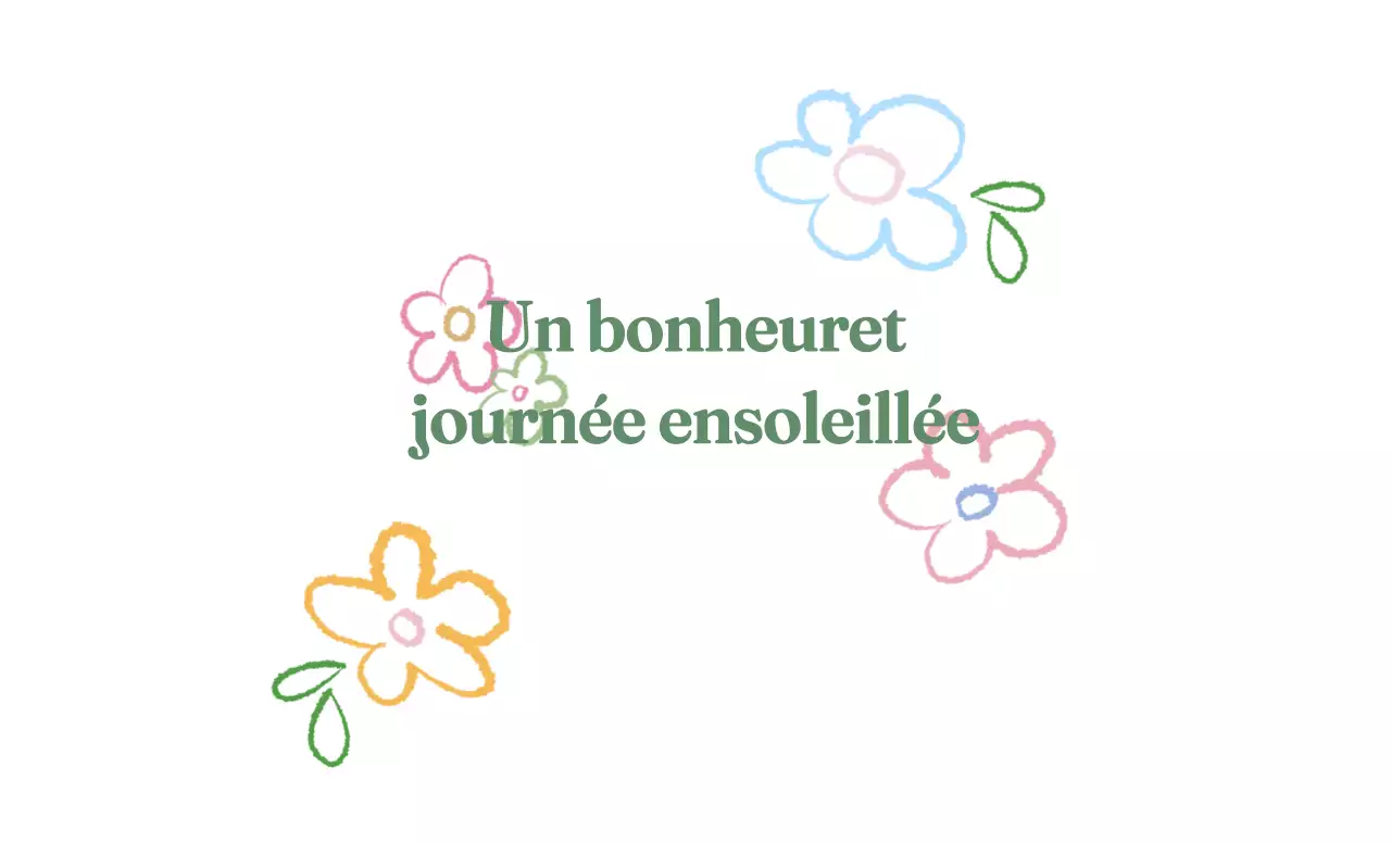 Dessin vert Fleur concept marchandise