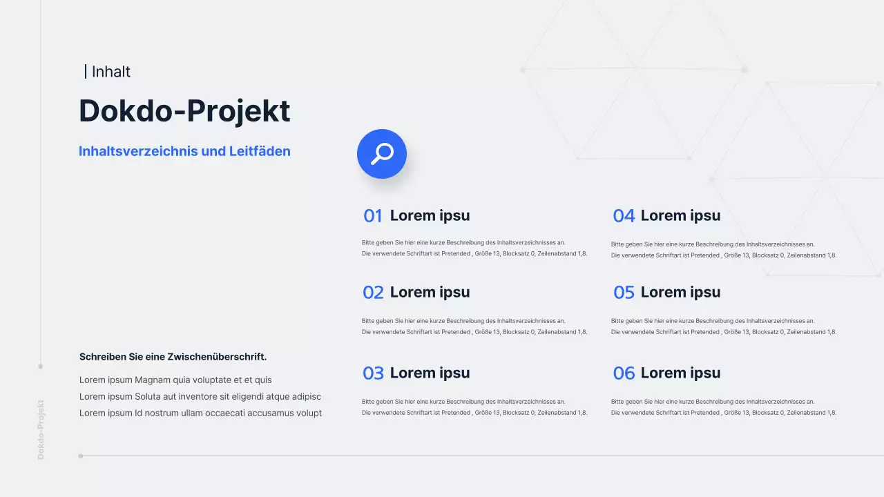 Präsentation über das Projekt zur blauen und grauen Verteidigung von Dokdo