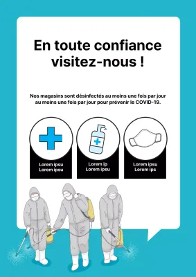 Panneau QR pour un café avec un mignon personnage de tasse de café marron