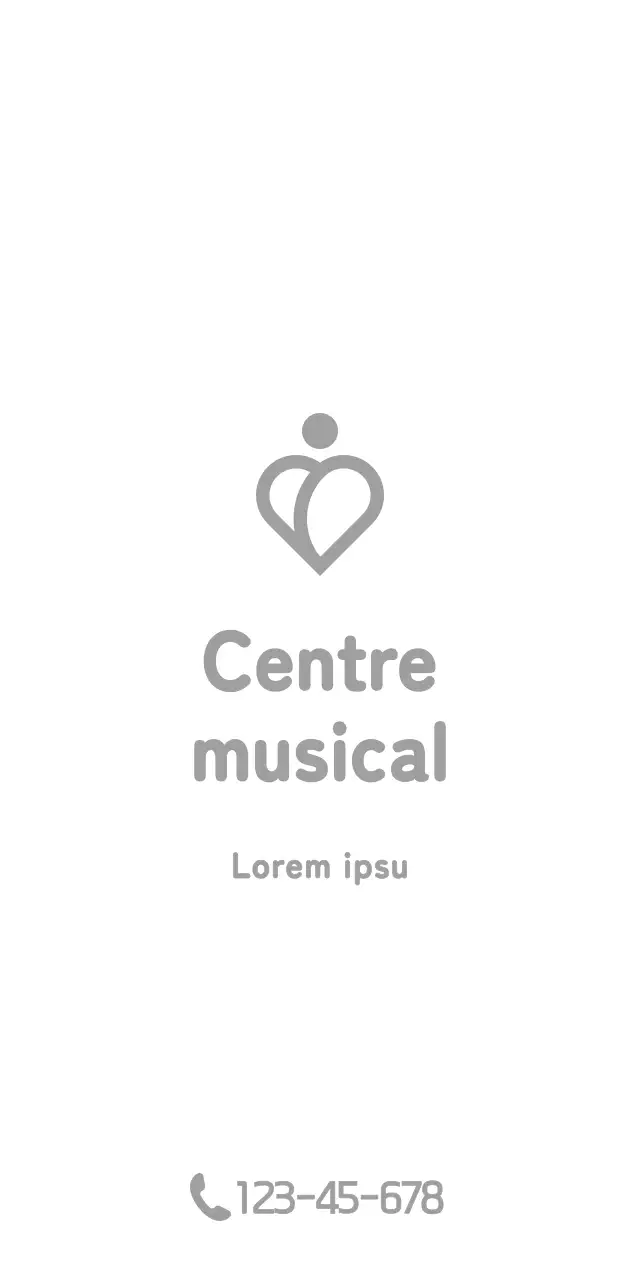 Centre de psychologie du bonheur avec un logo rond et émotionnel