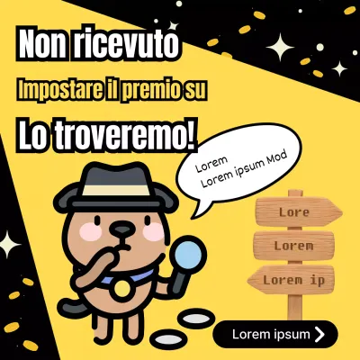 Illustrazione gialla e nera per promuovere i sinistri assicurativi