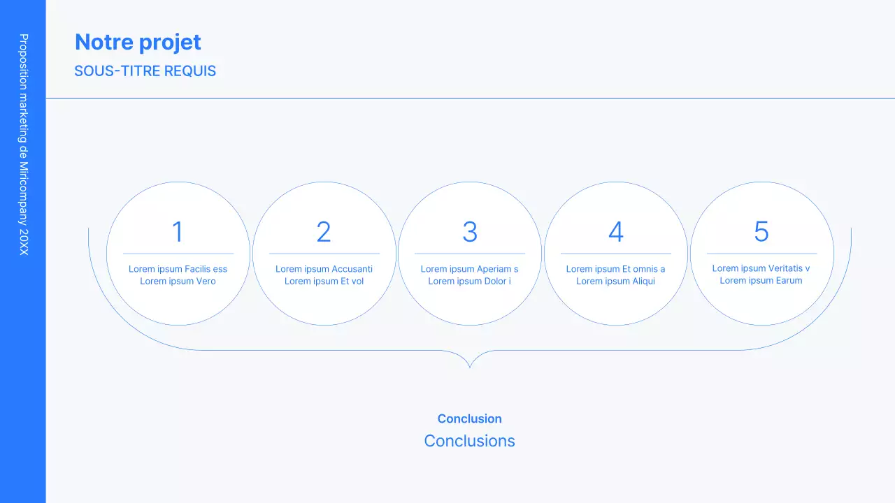 Kit de concept d'entreprise avec des lignes bleues, minimalistes et simples