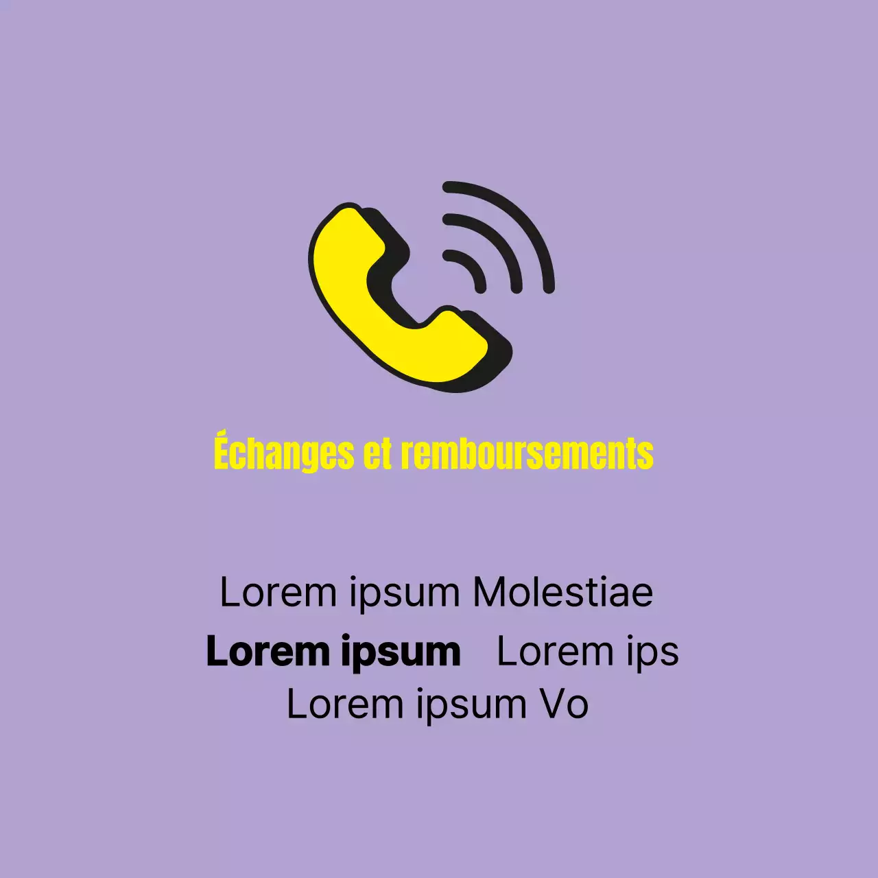 Échanges et remboursements