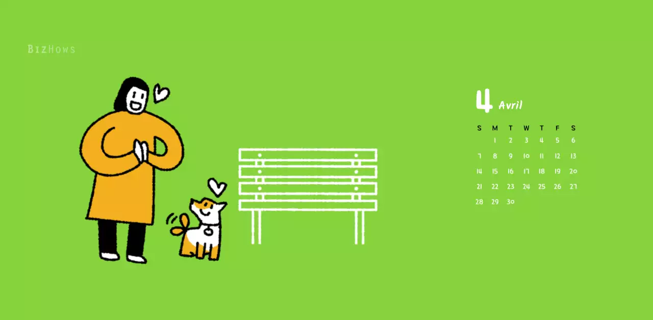 Calendrier du Nouvel An avec de jolies illustrations au trait