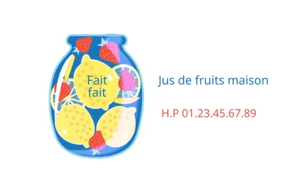 Jus de fruits fait maison