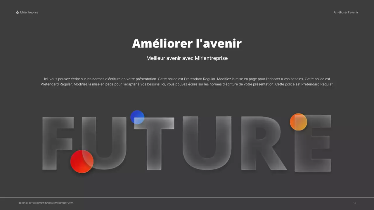 Rapport ESG de l'entreprise avec un concept rouge et coloré