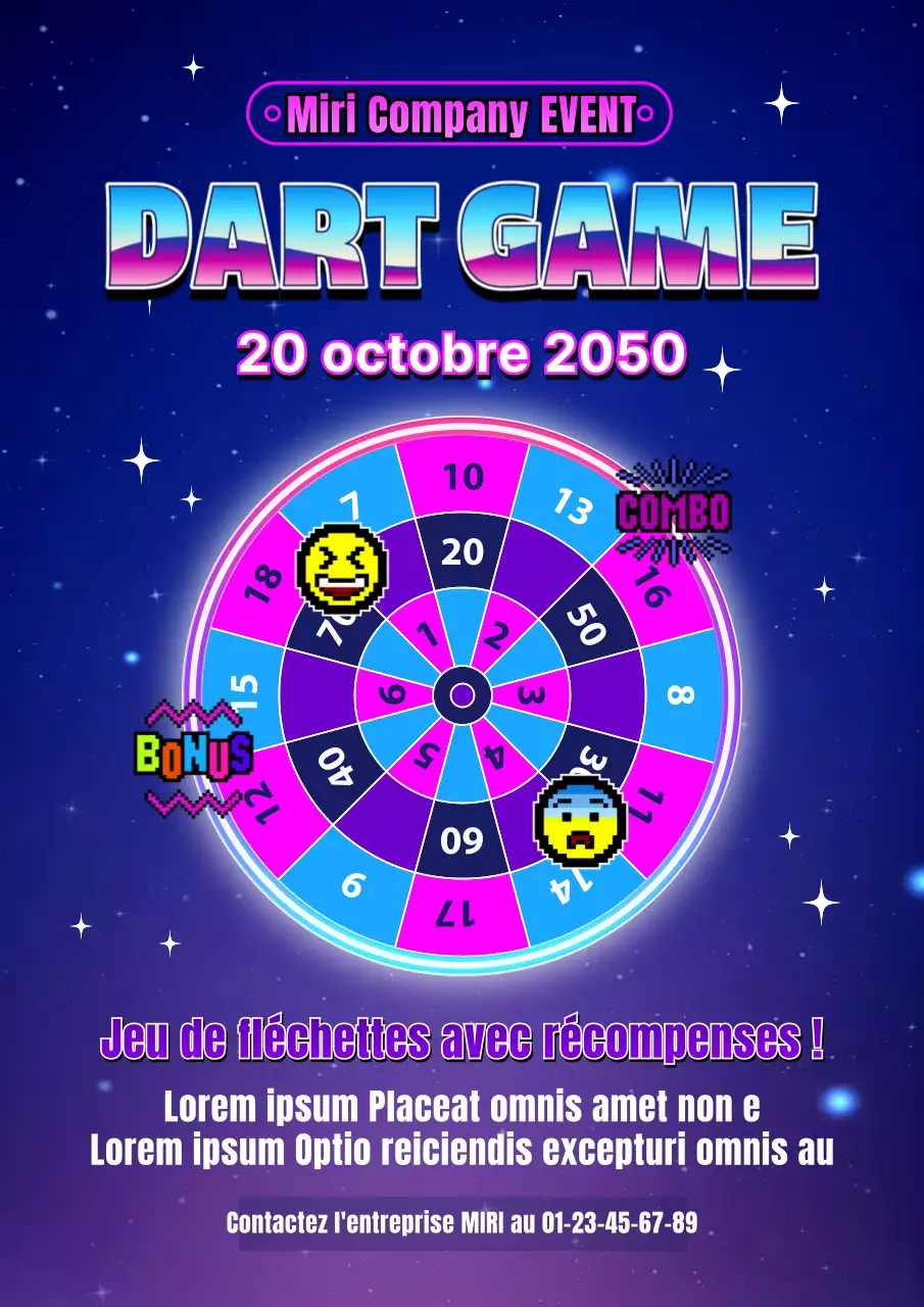 Galaxy Darts Webposter