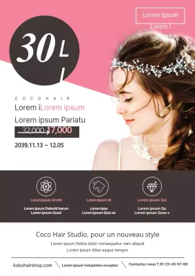 Événement pour le premier anniversaire des cheveux