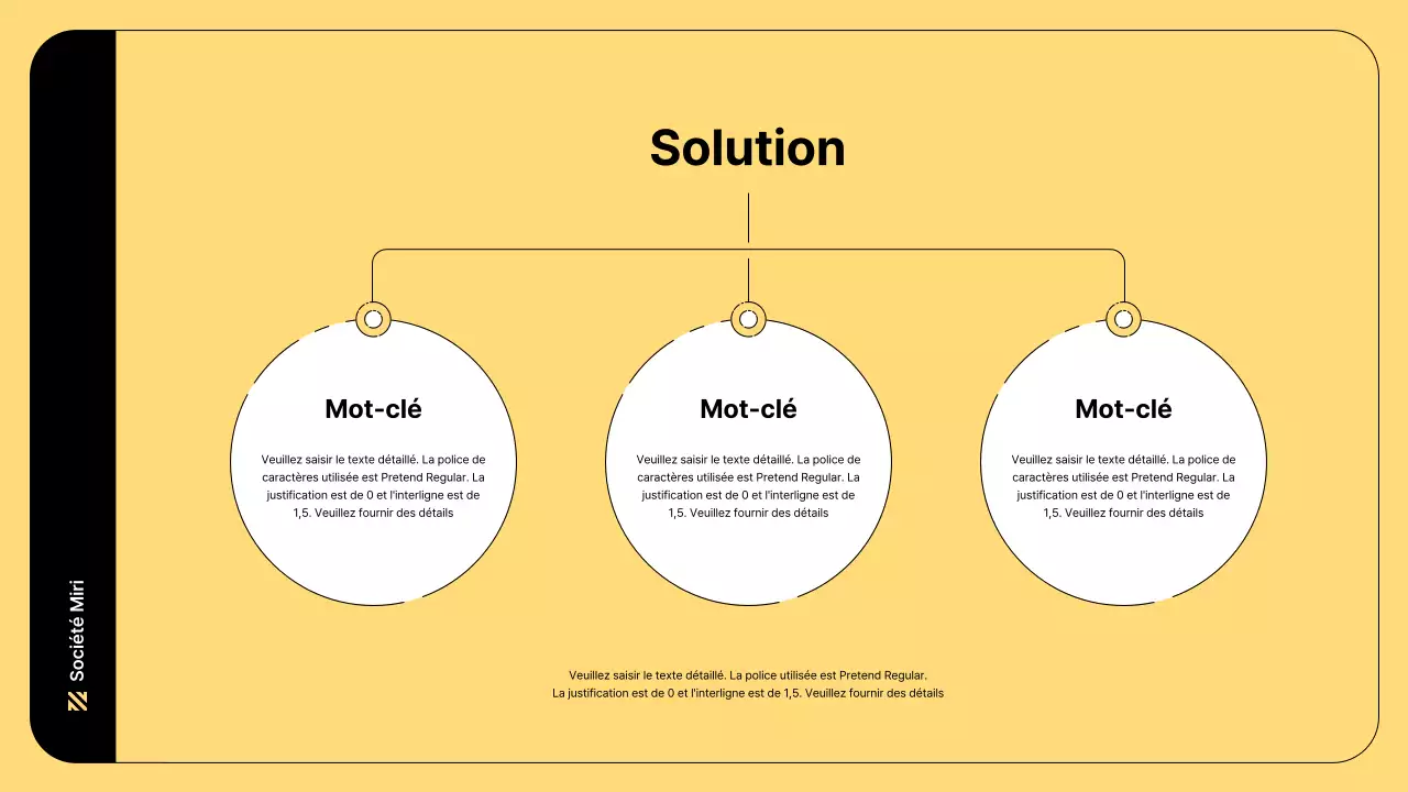 Illustration d'entreprise avec des lignes simples et la couleur jaune