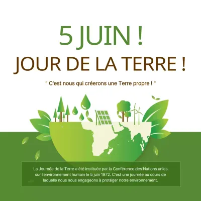 Un guide jaune et vert pour la Journée de la Terre