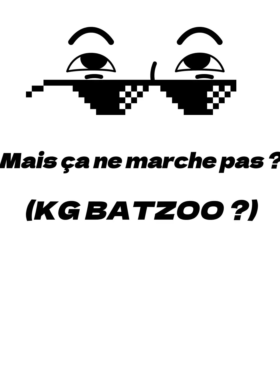 T-shirt de groupe scolaire avec lunettes à points noirs