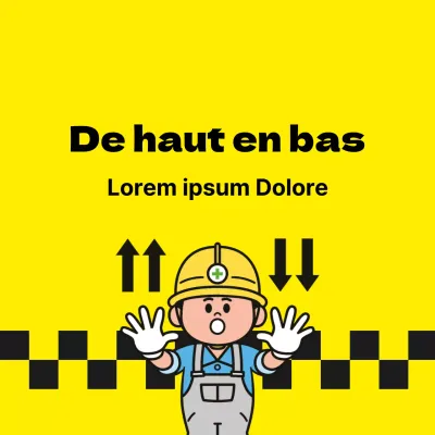 Autocollants d'avertissement en haut et en bas