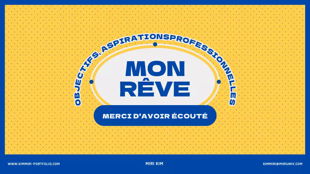 Plan de carrière bleu et jaune