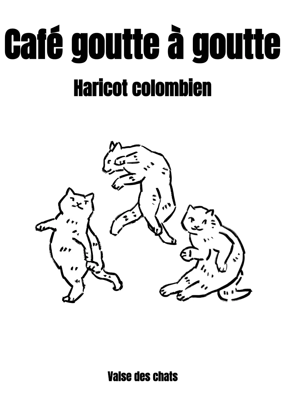 Design simple avec une illustration de chat noir en forme de dessin