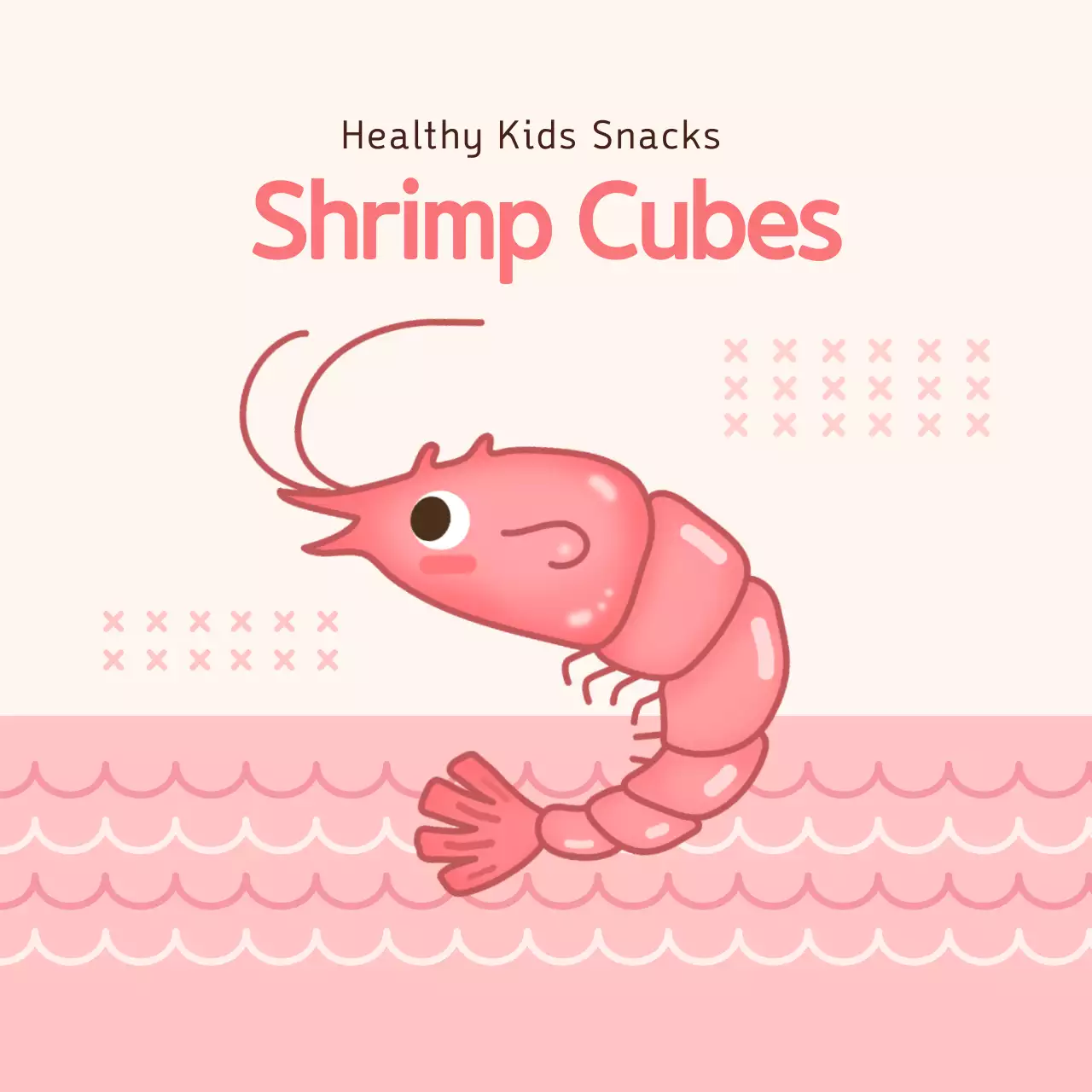 Stiker Lingkaran Daging Udang