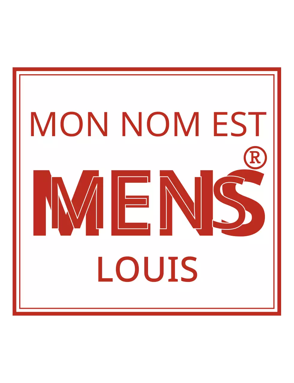 T-shirt de groupe au concept simple et branché, en rouge et blanc