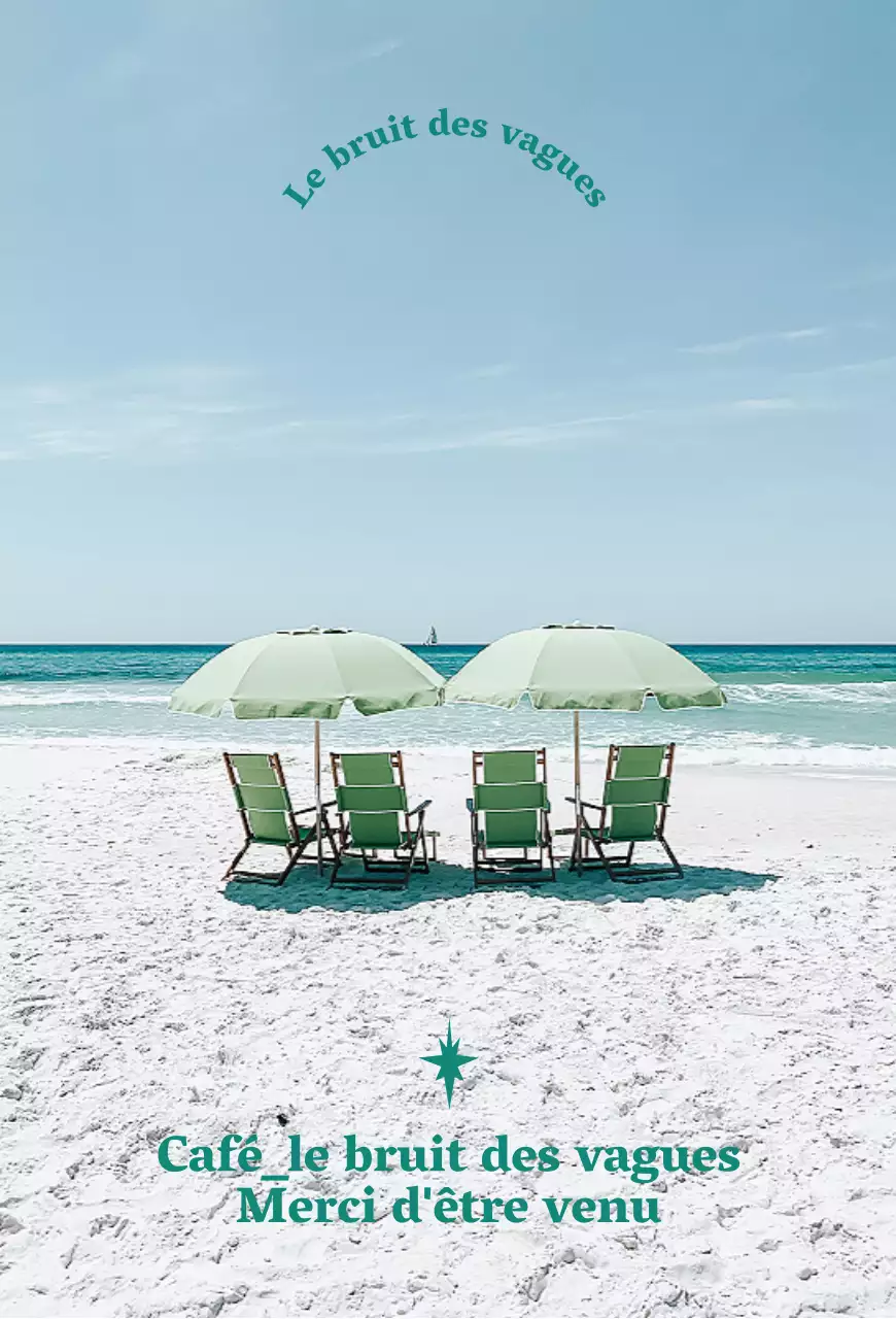 Photo d'un banc avec parasol sur une plage de sable blanc