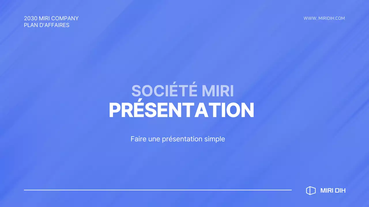 Proposition d'offre simple en dégradé bleu