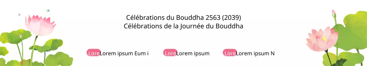 Bannière du Jour du Bouddha