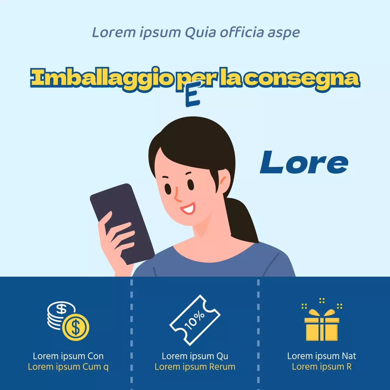 COVID-19 Eventi di consegna e imballaggio