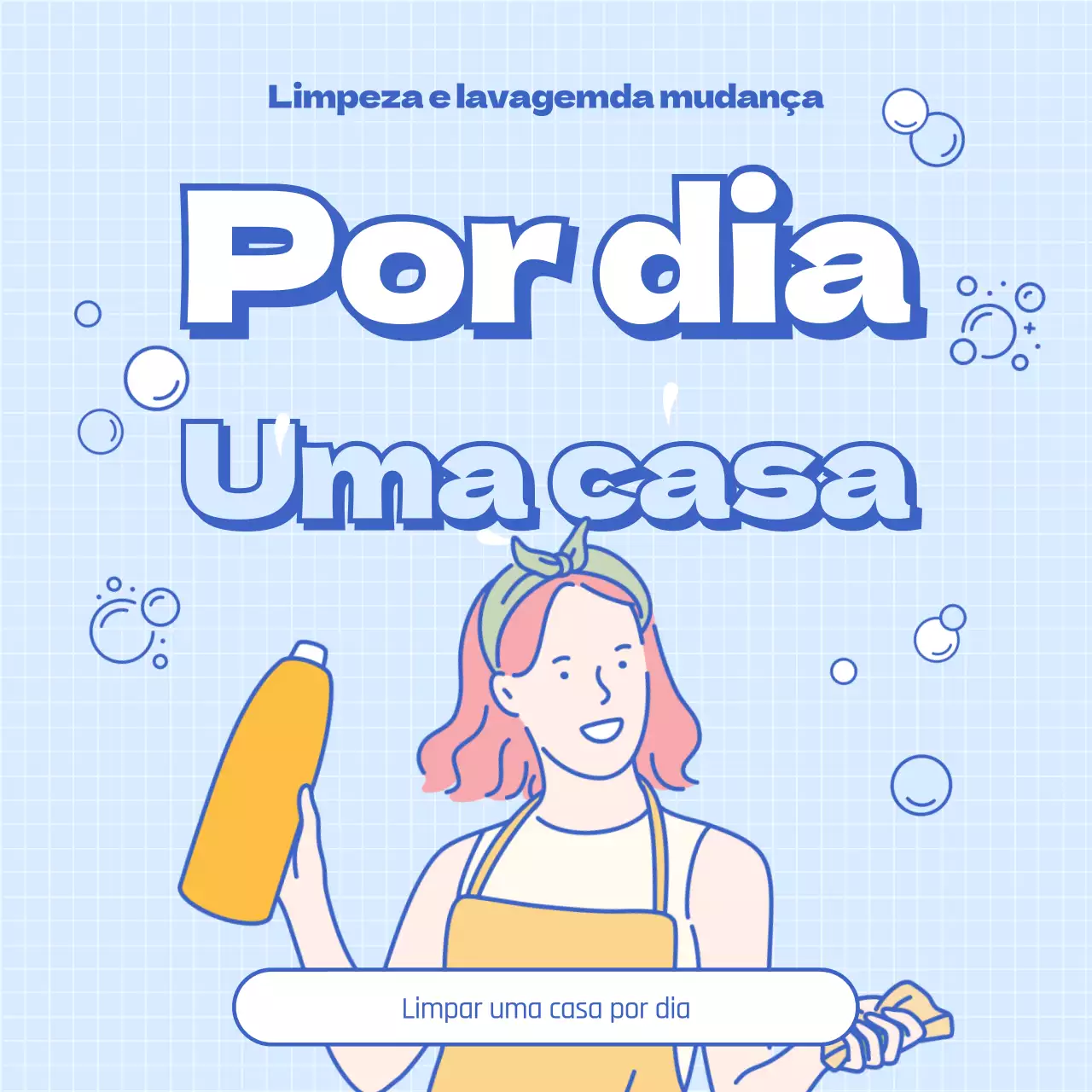 Um bonito guia de mudança em azul claro e azul