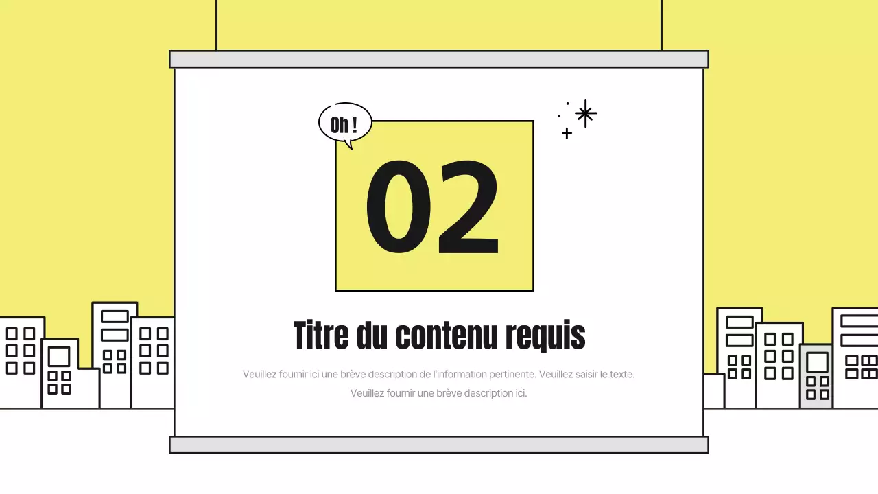 Un joli rapport d'analyse illustré avec des accents jaunes et noirs