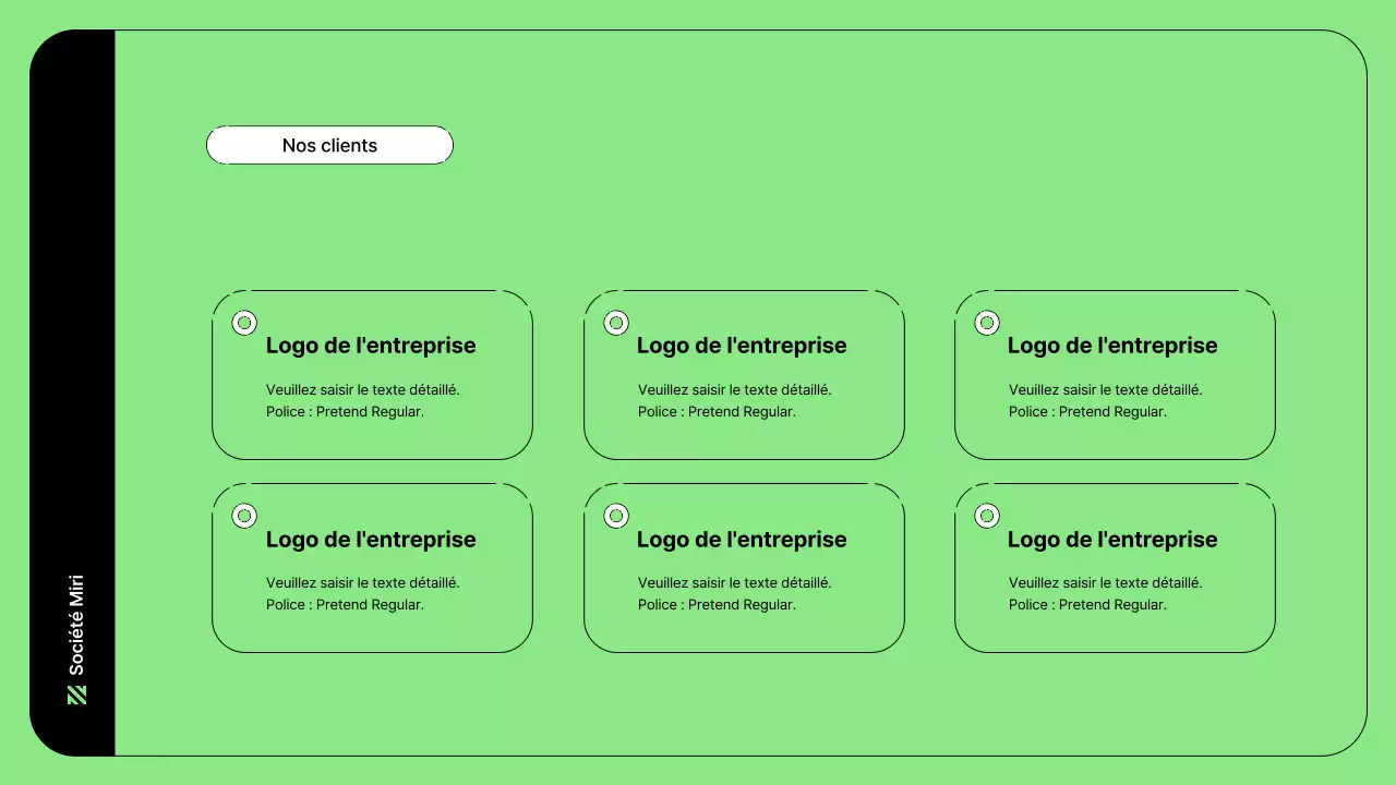 Illustration d'entreprise avec des lignes simples en vert