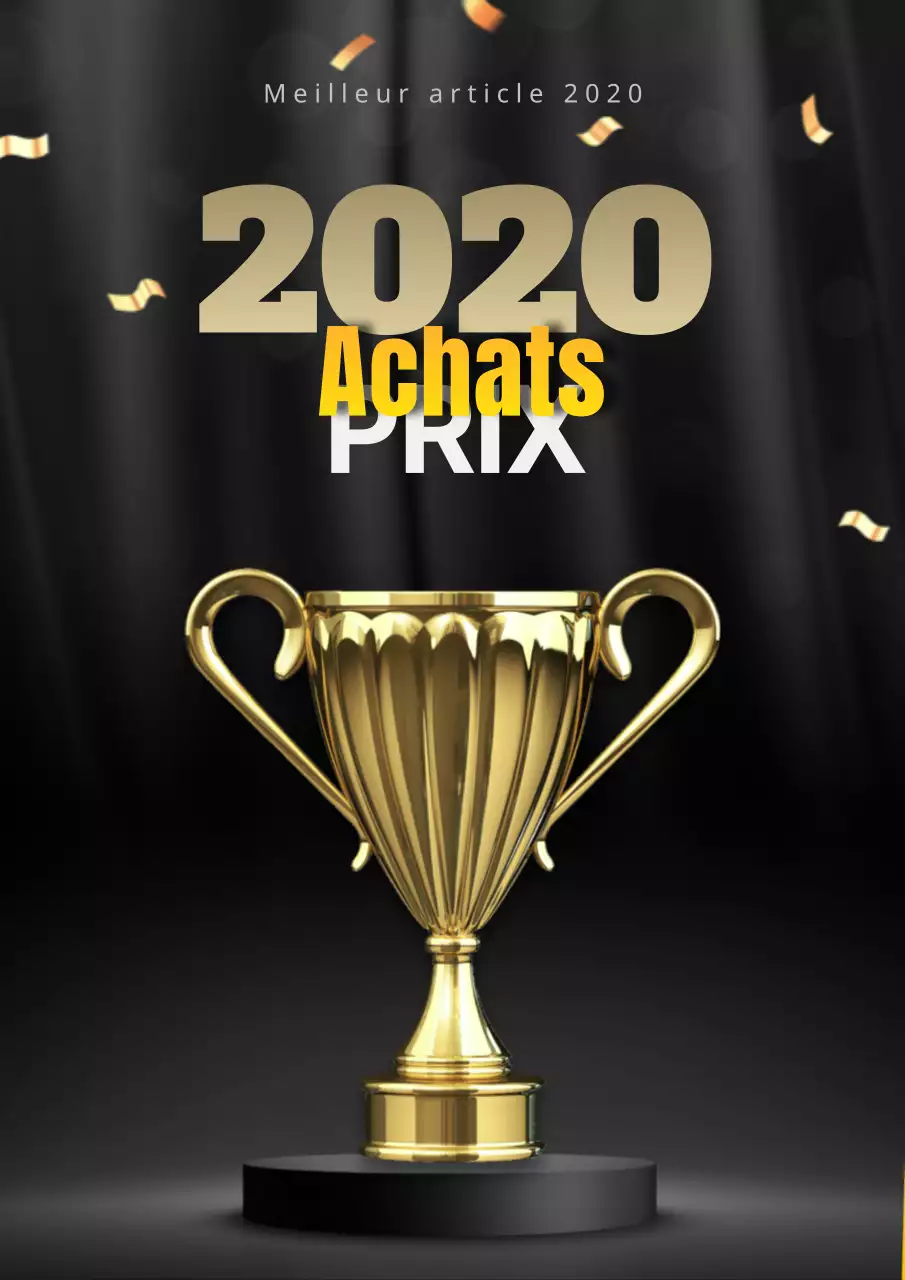 Prix glamour noir et or