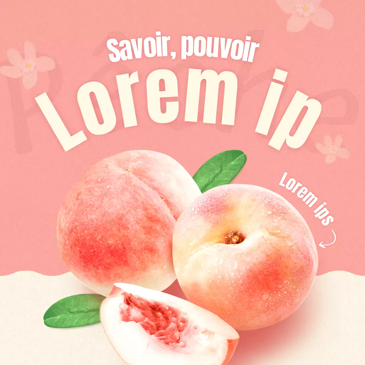 Comment conserver de jolis fruits dans les pêches roses et beiges