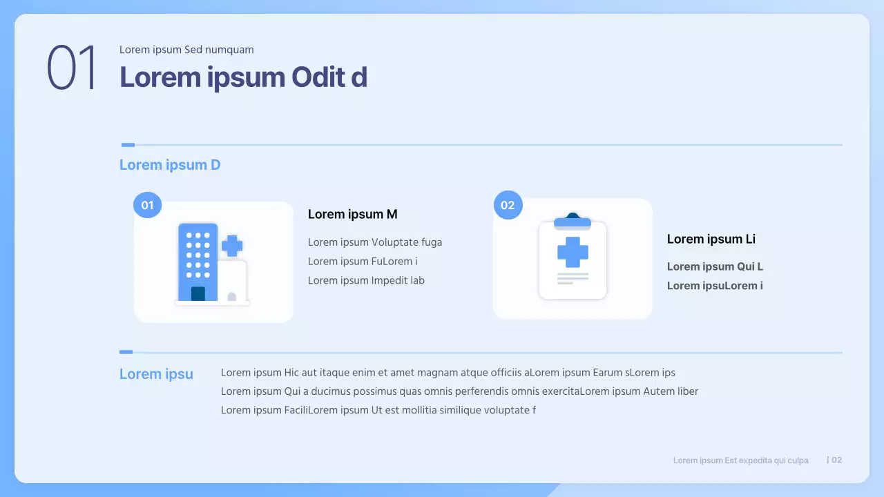 Blauwe Eenvoudige Presentatie voor het Debat over Privatisering van de Gezondheidszorg