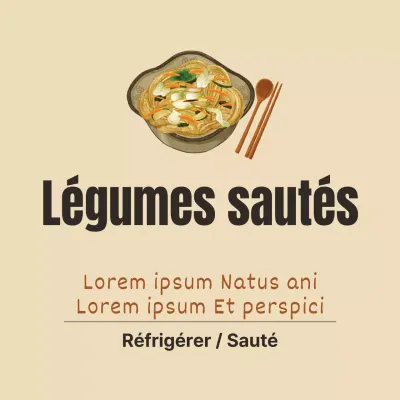 Légumes sautés