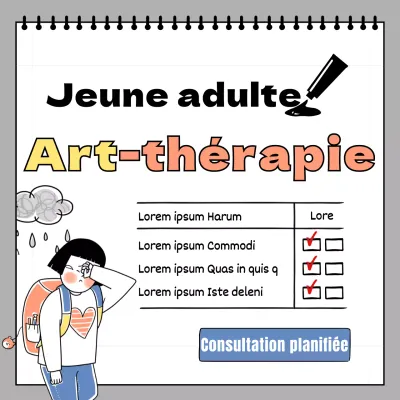 L'art-thérapie pour adolescents avec de jolies illustrations