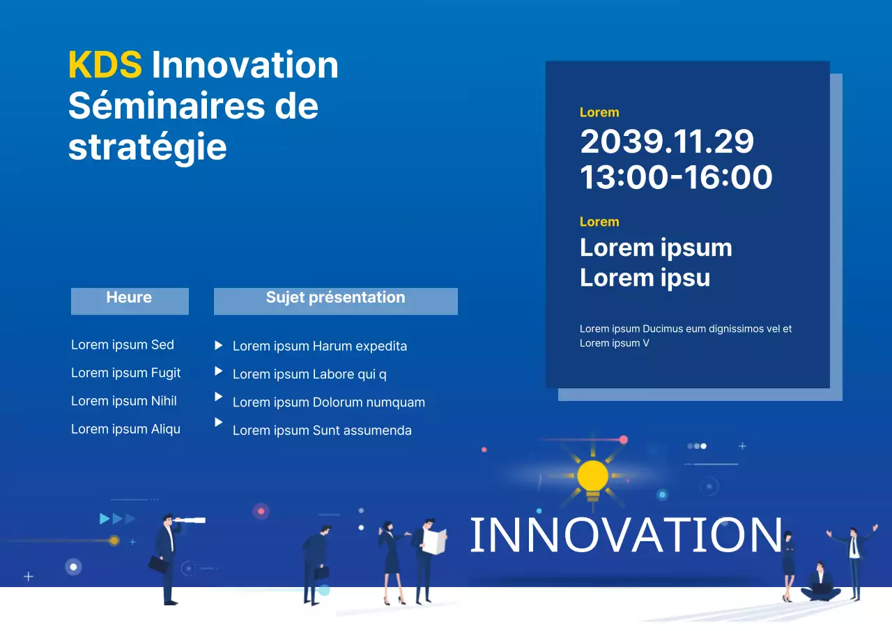 Séminaire sur la stratégie d'innovation