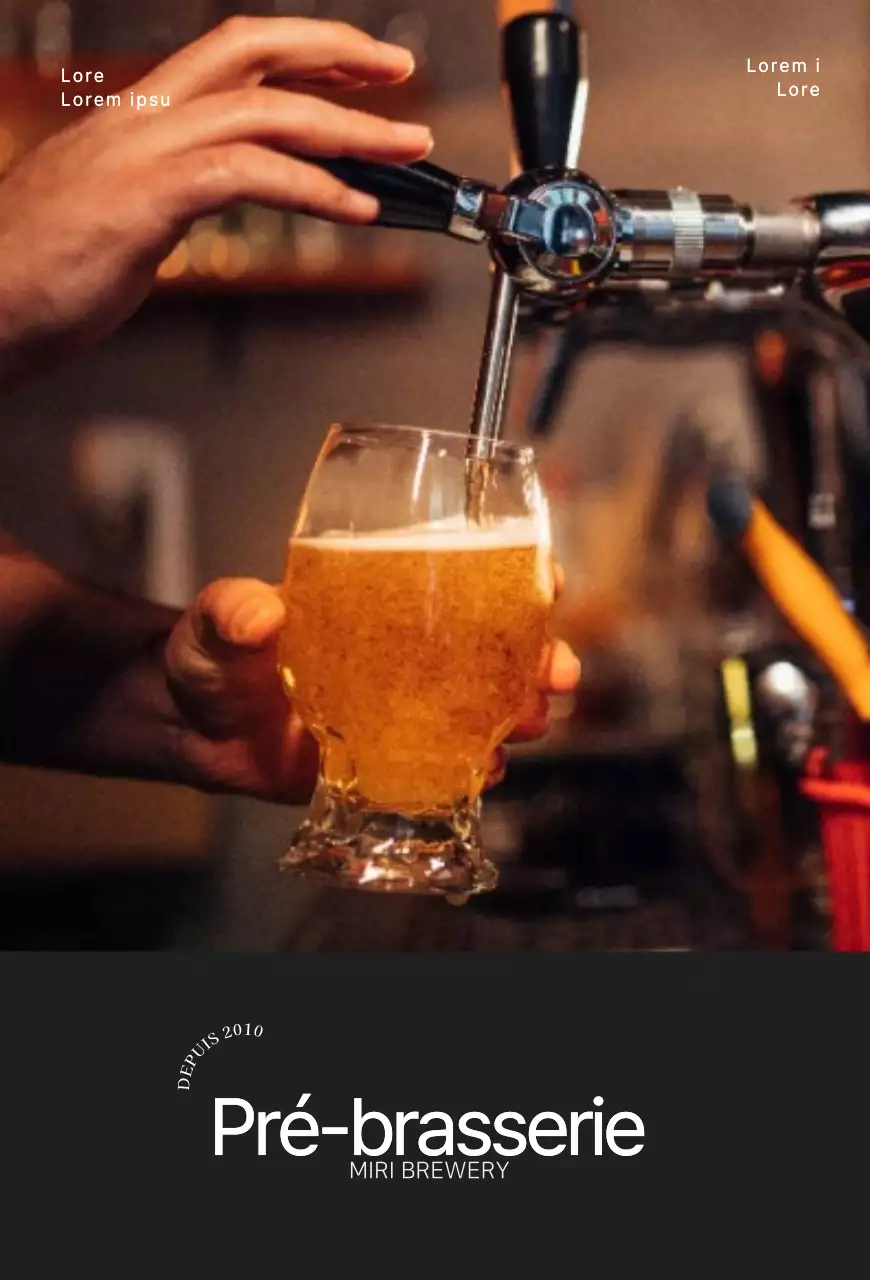 Carte postale de la brasserie Black Simple