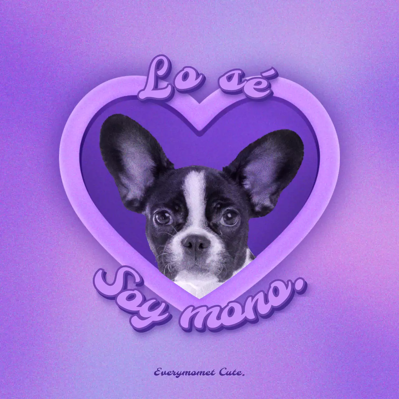 Heart Frame Y2K Kitsch Concept Bundle Pack en morado y azul