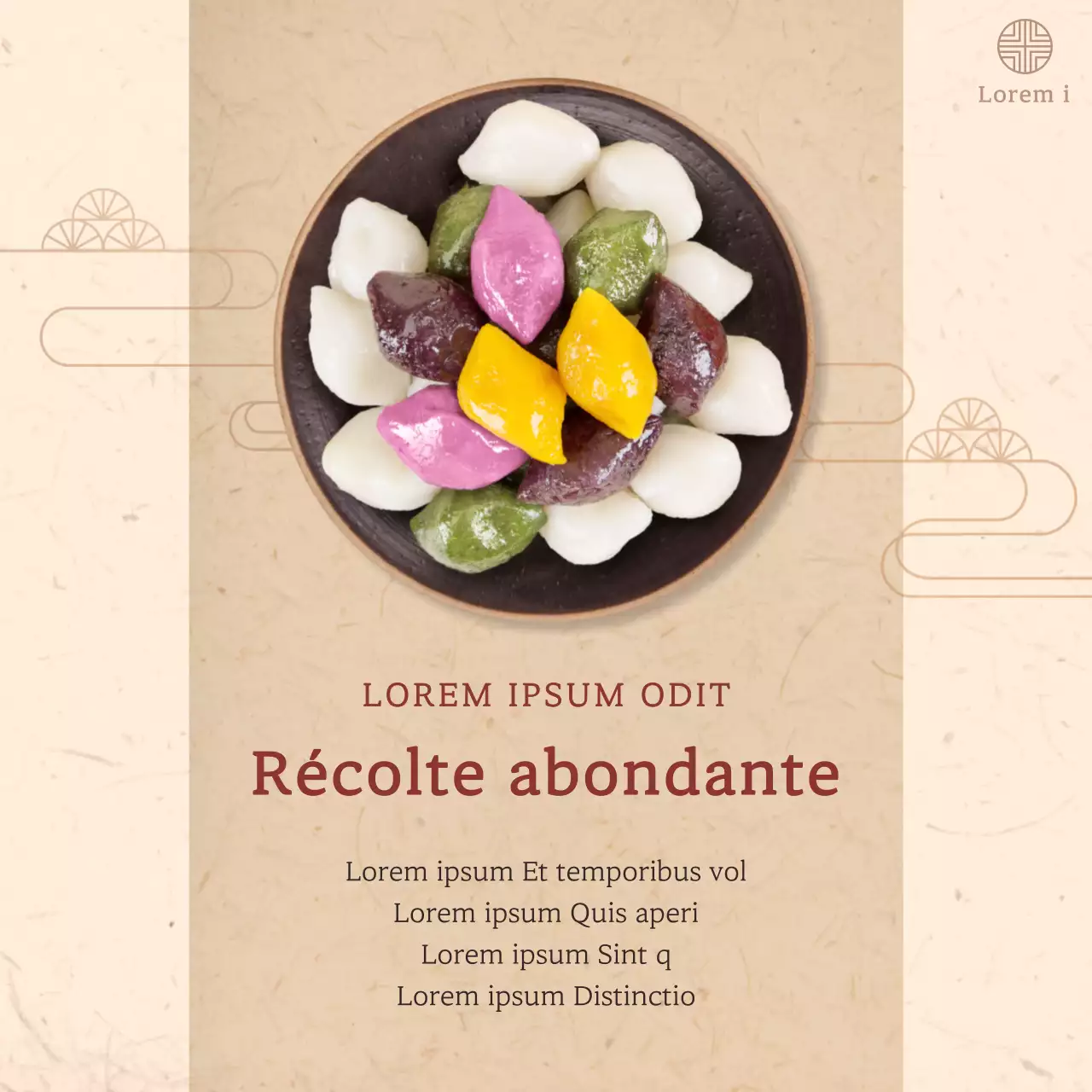 Un message d'accueil beige pour le milieu de l'hiver sur Instagram