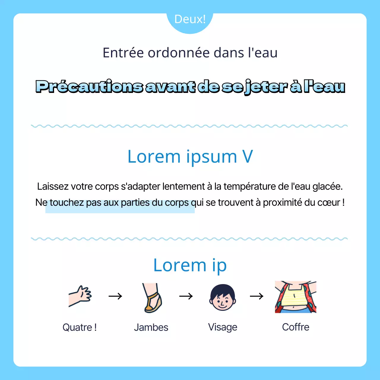 Que faire avant et après un mignon petit plongeon bleu ?