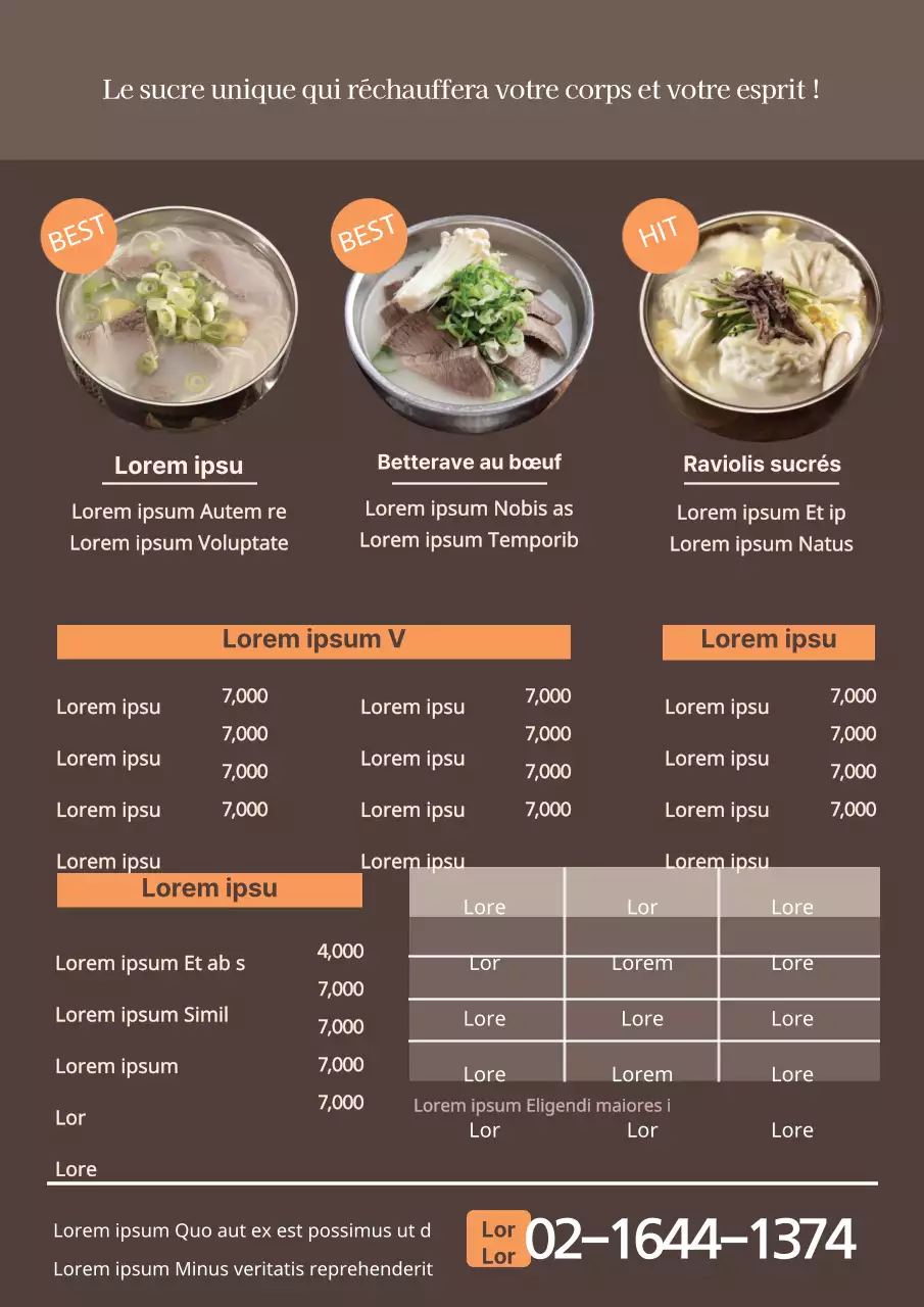 Code vestimentaire des restaurants orange et noir