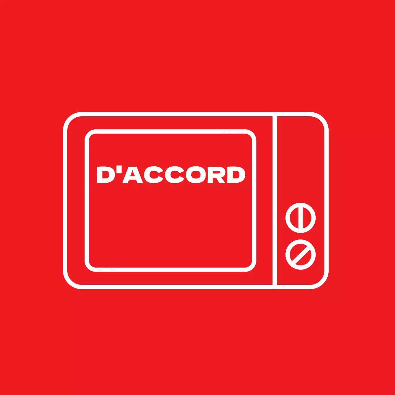 Étiquettes micro-ondables rouges intenses