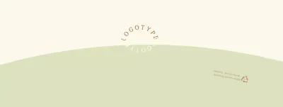 Lettrage rond jaune vert