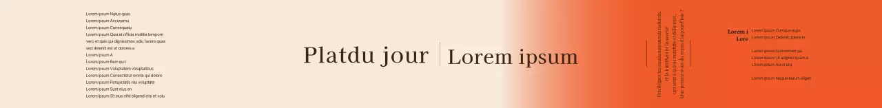 Étiquette de ragoût de kimchi rouge ivoire dégradé